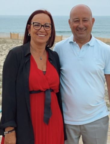 Virginia Borges with her husband Jose Fernandes